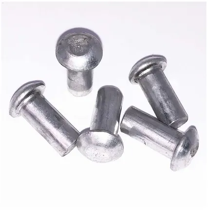 Фото №0 Заклепка забивная с полукруглой головкой 4х8 алюминиевая ГОСТ 10299-80 / DIN 660, 100 шт