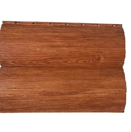 Фото №0 Сайдинг Металлический сайдинг «Бревно» покрытие 3D мореный дуб Россия, эконом, 0.4-0.45 мм