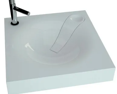 фото Раковина Andrea Angy 4680028070566 над стиральной машиной