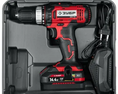 фото Аккумуляторная дрель-шуруповерт ЗУБР ДШЛ-145-21