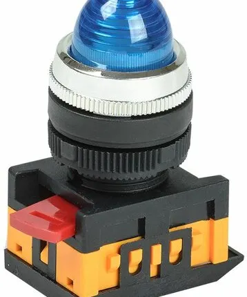 Фото №0 Индикатор АL-22 d22мм неон/230В (синий) BLS20-AL-K07