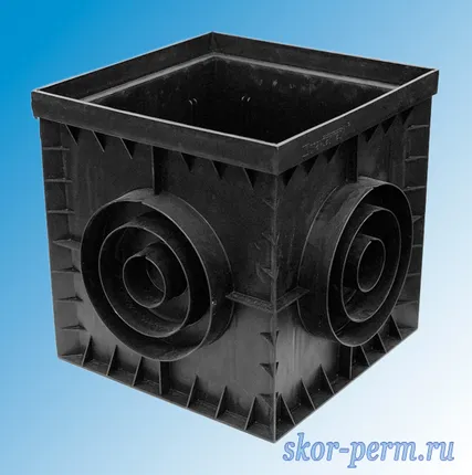 Фото №0 Дождеприемник пластиковый AQUASTOK 300х300х297 мм (в сборе)