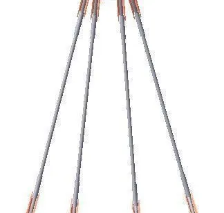 фото Строп канатный с четырьмя крюками 4СК- 1,6 тн, 2 м