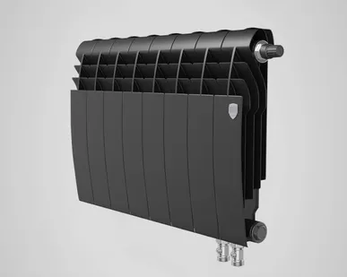 фото Радиатор Royal-thermo серии Biliner 350 VD, Черный графитовый