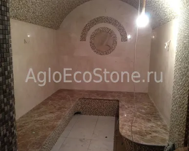фото Внутренняя облицовка турецких бань (хамамов), саун мрамором