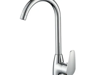 фото Смеситель ROEGEN RG014U для кухни, 40 мм, на гайке, c боковой металлической ручкой