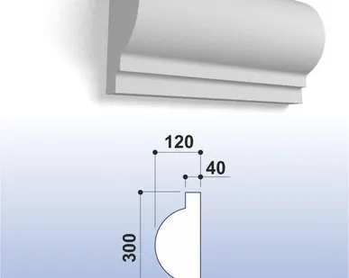 фото Карниз (лепнина) К070
