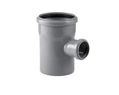 фото Тройник ВК ПП 110/40х87, серый,S