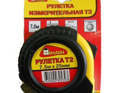 фото Рулетка Т2, 7.5мх25мм Hobbi.
