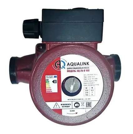 Фото №0 Насос циркуляционный Aqualink 25-8 180 с гайками