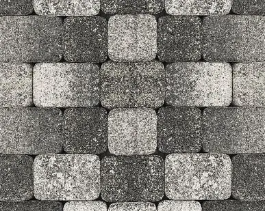 фото Тротуарная плитка Выбор Классико Гранит Листопад, 40 мм 2 камня Антрацит