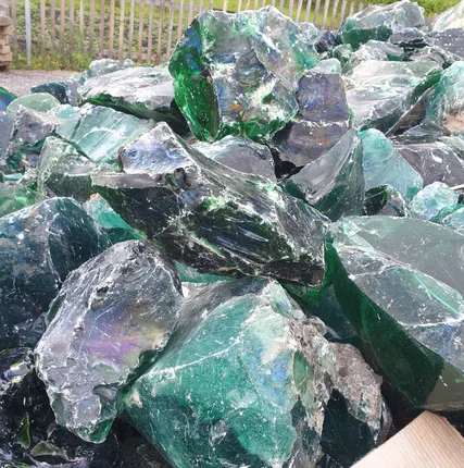 Фото №1 Стеклянный эрклез наполнитель габионов