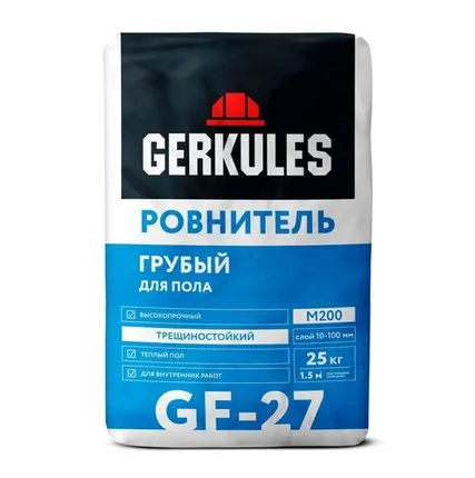 Фото №0 Грубый ровнитель пола Геркулес GF-27, 25кг