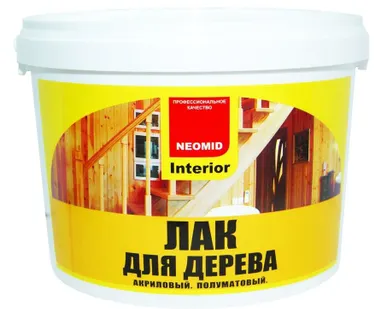 фото Лак для дерева Неомид INTERIO  2,5 л