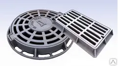 фото Дождеприемник полимерный 800/495 мм (черный)