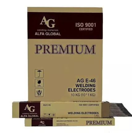 Фото №0 Электроды для сварки AG E-46 PREMIUM d=2,5*350 5 кг