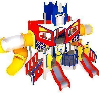 Фото №0 Детский игровой комплекс Автобот Авти (новый комплект труб +172400) Н=700