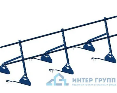 фото Ограждение кровельное PRESTIGE ZN натур H-600/3,0м (2трубы) ГОСТ Р 53254-2009