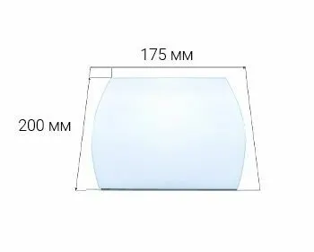 Фото №0 Стекло Везувий для печи Триумф 0,200х0,175