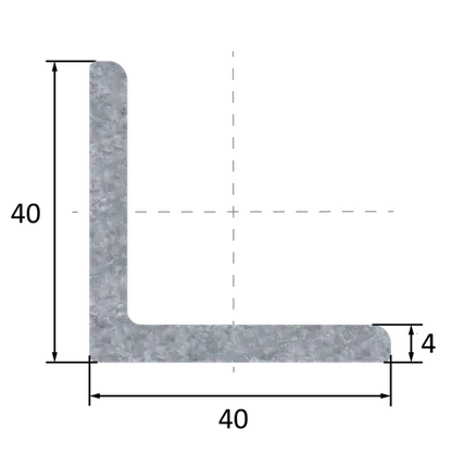Фото №0 Уголок оцинкованный 40х40х4