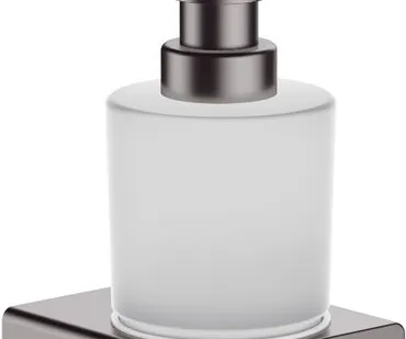 фото Дозатор для жидкого мыла Hansgrohe AddStoris шлифованный чёрный хром 41745340