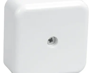 фото Коробка распаячная ОП 50х50х20 IP20 КМ41206-01 (4 клем. 3кв.мм) бел. ИЭК UKO10-050-050-020-K01