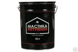 фото Мастика битумная гидроизоляционная 21,5л