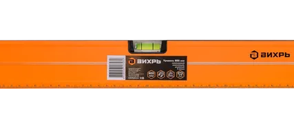 Фото №0 Уровень алюминиевый «Магнитный» 800мм 3 глазка фрезерованный Вихрь