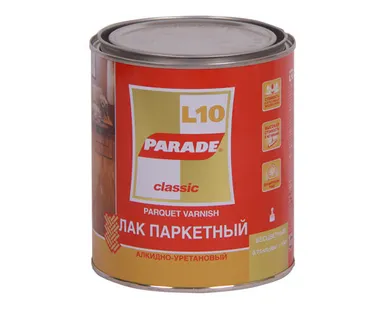 фото Лак паркетный алкидно-уретановый Парад L10 матовый 0,75 л