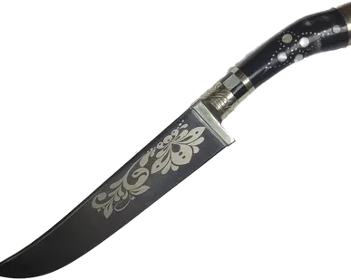 фото Нож АН Пчак, узор, рук.рог, садаф ШХ-15