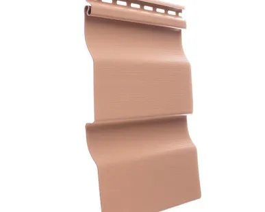 фото Сайдинг виниловый D4.5D Корабельная доска 232мм*3600мм персик Дёке PREMIUM