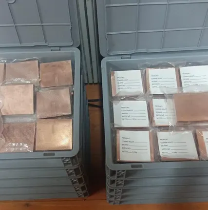 Фото №1 Медные слитки 99,9999% (плита медная)