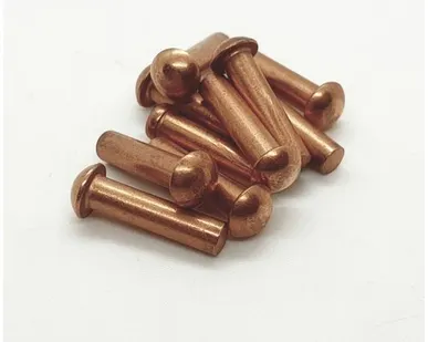 фото Заклепка 4х16 медная с полукруглой головкой, 10шт.