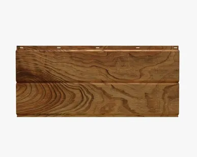 фото Сайдинг Потолочно-фасадная панель «Софит» перфорированный покрытие 3D золотой тик Россия, эконом, 0.4-0.45 мм