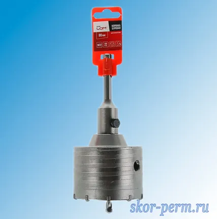 Фото №2 Коронка буровая в сборе 80 мм М22