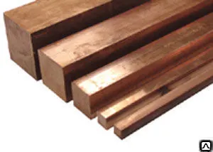 фото Квадрат медный 100х100х3000 М1Т
в