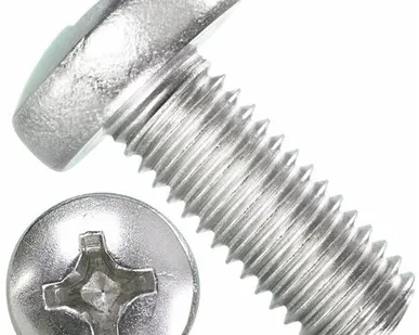 фото Винт М 1,6х8 с полукруглой головкой из нержавеющей стали А2, 50шт.