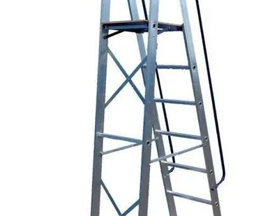 фото СТРЕМЯНКА-ПОМОСТ АЛЮМИНИЕВАЯ 10 СТУПЕНЕЙ ALUMET APE1410 ALUMET