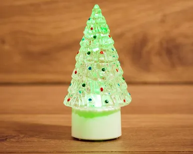 фото Фигура светодиодная "Елочка средняя" на подставке (батарейки 3хAG13(LR44) в компл.) 10.5см 1LED IP20 4.5В RGB NEON-NIGHT 501-048