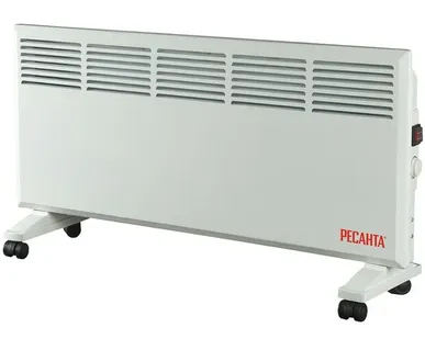 фото Конвектор РЕСАНТА ОК-2000, CN, 2 кВт, 25 м², колеса в комплекте, белый