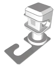 Фото №0 Держатель кровельный прута скоба пластик GT (ИМП)