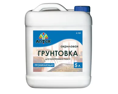 фото Грунтовка для внутренних работ Оптимист, 5л