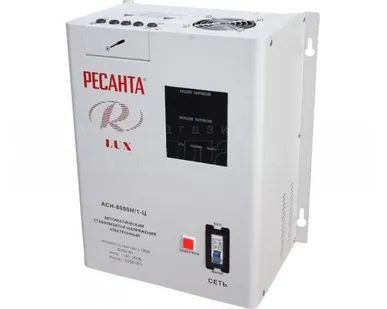 фото Стабилизатор АСН- 8 000 Н/1-Ц Ресанта Lux