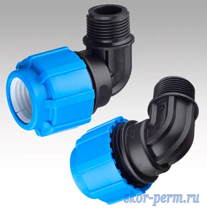 Фото №0 Угольник НР 40х1 1/4&quot; ПНД