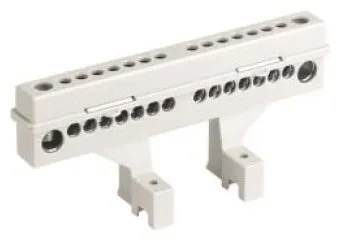 Фото №0 Клеммный блок 2х18 модуля + суппорты, с крепежом (87518)  Клеммный блок