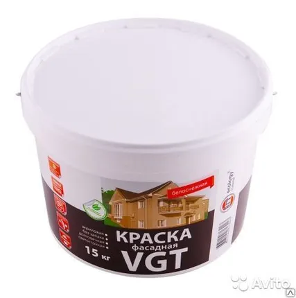 Фото №0 Краска вд вгт Фасадная 15кг