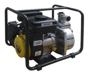 фото Мотопомпа бензиновая для грязной воды HUTER MPD-80