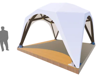 фото Деревянная беседка WOOD RT 25/5