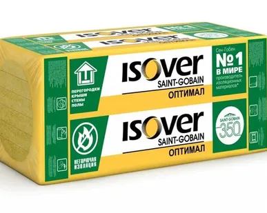 фото Базальтовая плита ИЗОВЕР ОПТИМАЛ 1200*600*50 5,76м2,0,288м3,8п