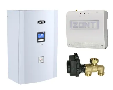 фото Миникотельная-SET МК-S Plus 9кВт (клапан ZOTA BPV+ZONT SMART 2.0+Адаптер OpenThermDIN)
